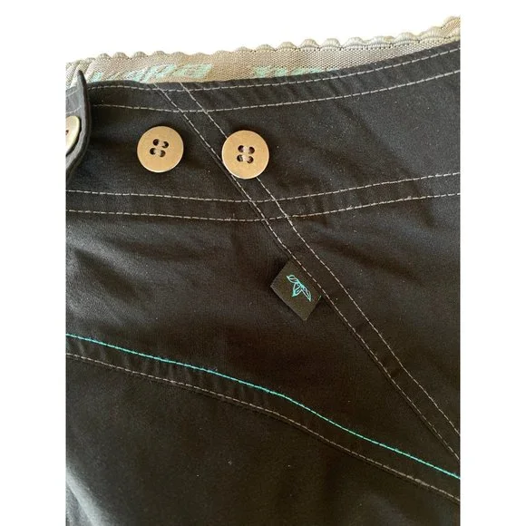 Novara Cycling Pants Crop Large Women's Capri Padded Liner Black Embroidered - Picture 15 of 16